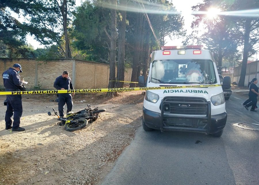 Arrollan a motociclista en Comitán, el responsable se dio a la fuga