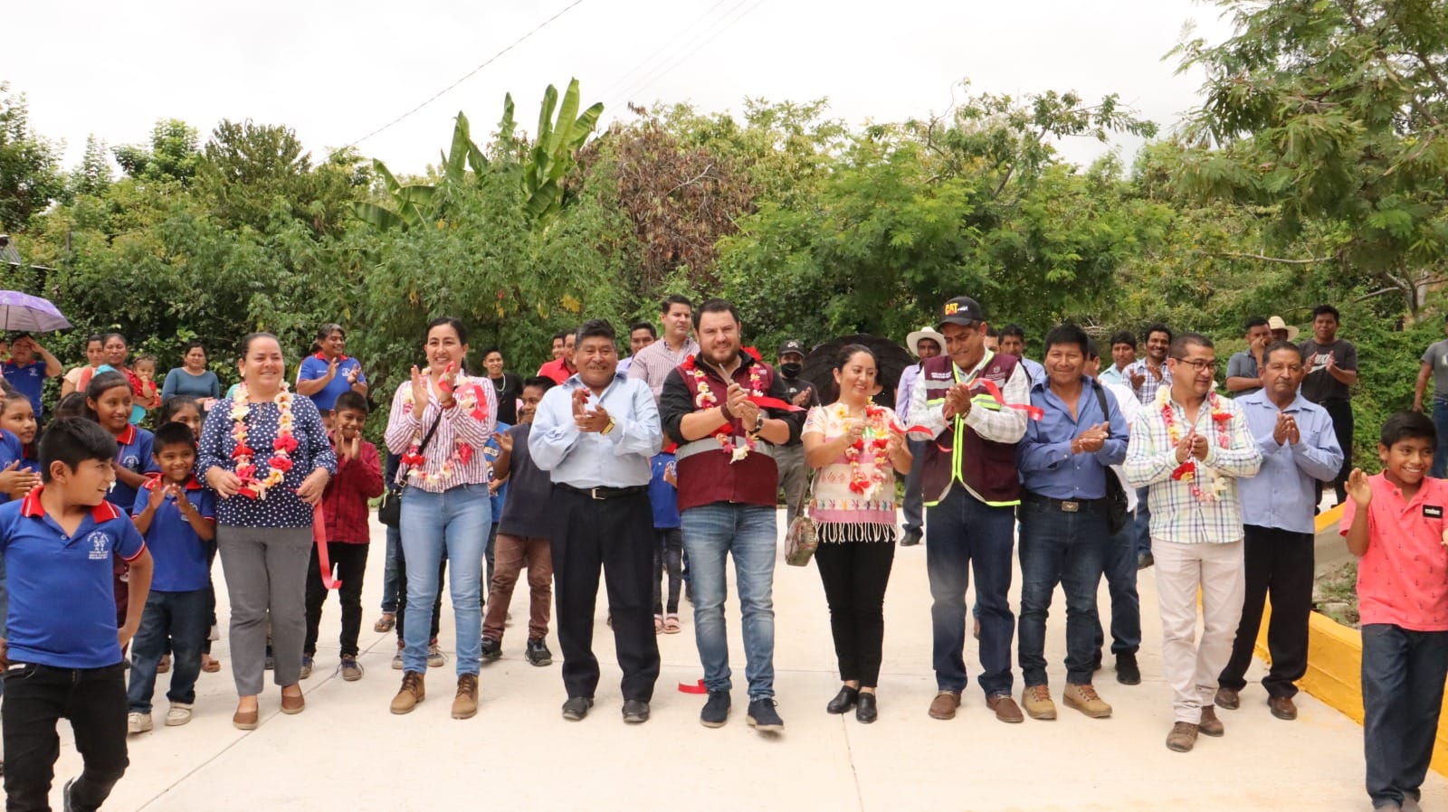 Alcalde de Socoltenango inauguró pavimentación de calle en la localidad Nueva Zacoalpa